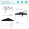 Best Choice Products 10x10ft Easy Setup Pop Up Canopy w/ 1-Button Setup, Wheeled Case, 4 Weight Bags